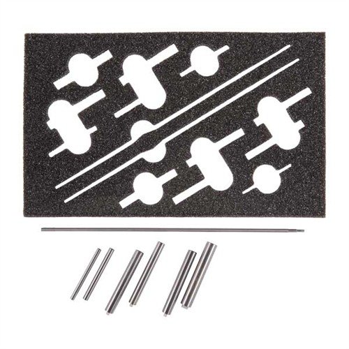 I REVOLVER RANGE RODS di Brownells garantiscono un allineamento perfetto tra canna e cilindro, ideali per ispezioni professionali e lavori di precisione.