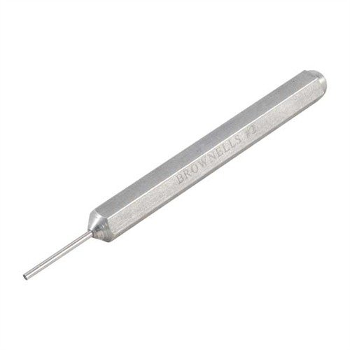 I CUP TIP PUNCHES di Brownells sono strumenti di precisione in acciaio, progettati per rimuovere e installare pin a testa tonda senza danneggiarli.