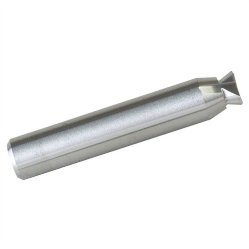 Il Cutter per Mirino Posteriore Heinie in Carburo taglia il dovetail .370 x 65° necessario per montare i mirini Heinie, garantendo precisione e durata.