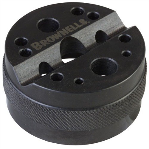 Blocco da banco in acciaio pesante e lavorato con precisione, con 13 fori di diverse dimensioni e design per utenti mancini e destri, ideale per rimuovere perni.