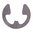 E-CLIP Ø est. .230" (5,8 mm) Ø int. .094" (2,4 mm) sp. .095" (2,4 mm) conf. 20 pz
