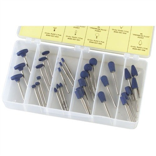 Il Kit PREMIUM GRINDING POINT offre punte di alta qualità, resistenti e durevoli, perfette per un'ampia gamma di metalli, con un design facile da riporre.