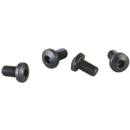 Screws in acciaio trattato, testa esagonale per evitare graffi e danni, disponibili in blued o acciaio inox, venduti in confezioni da 4 con chiave inclusa.