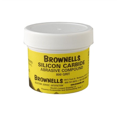 Il kit di abrasivi in carburo di silicio Brownells offre sette grane comprovate, in pratici barattoli da 2 oz, ideali per lavorare acciai temprati e induriti.