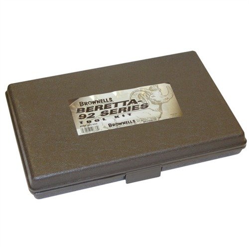 La Brownells Beretta 92 Series Flat Storage Toolbox è ideale per contenere tutti gli strumenti del Complete Beretta 92 Series Tool Kit, perfetta per ogni armorer.