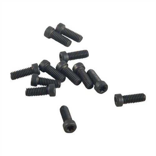 Kit di viti TORX da 240 pezzi per anelli e basi, include teste T-10 e T-15, con jig per accorciare le viti e una scatola organizzata per un lavoro preciso.