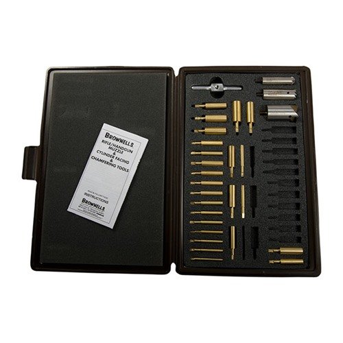 Il set Brownells Chamfering e Facing è essenziale per ottenere risultati precisi e professionali, migliorando l'accuratezza e l'estetica delle canne delle armi.