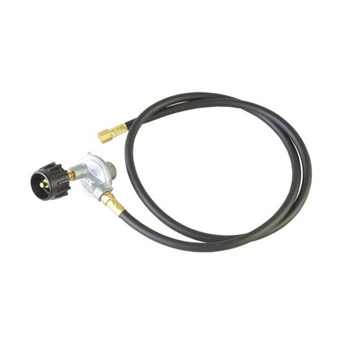 L'adattatore GAS GRILL TANK BURNER consente di utilizzare il serbatoio del gas per operazioni di bluing e pulizia, con un tubo di gomma lungo 60