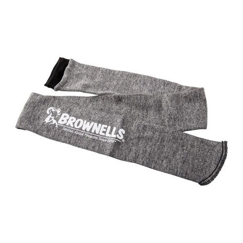 Il GUN STORAGE SOCK di Brownells protegge le armi da graffi, ammaccature e ruggine, grazie al tessuto trattato con silicone e alla capacità di assorbire l'umidità.