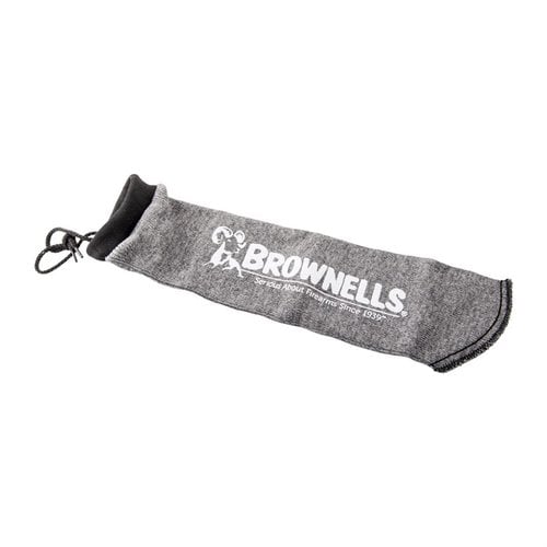 La GUN STORAGE SOCK di Brownells protegge le armi da graffi, ammaccature e ruggine, grazie al tessuto trattato con silicone e alla capacità di assorbire l'umidità.