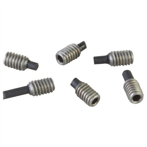 I TRIGGER STOP SCREWS di BROWNELLS controllano l'overtravel del grilletto, con punte in gomma non marcanti, ideali per pistole, fucili e shotgun.
