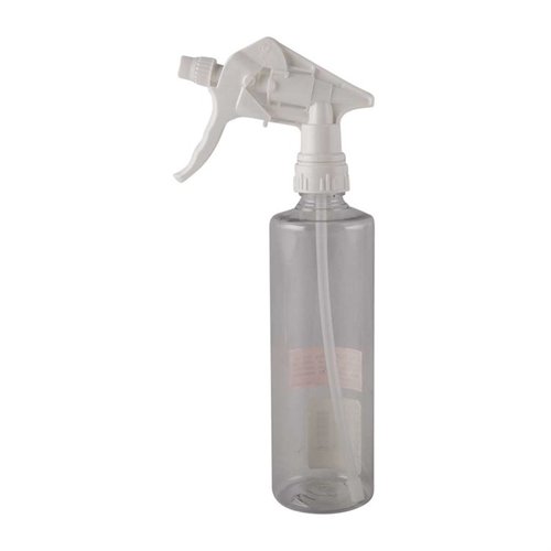 BOTTIGLIA SPRAY IN PVC da 16 fl. oz. con ugello regolabile per nebulizzazione fine o getto continuo; visibilità immediata del contenuto, resistente a molti solventi.