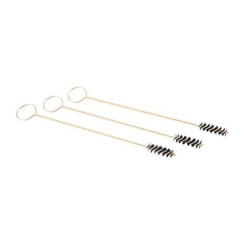 Spazzole per pulizia pistole in nylon, senza bisogno di asta di pulizia, manici in ottone che non graffiano. Ideali per ogni arma nuova o usata.