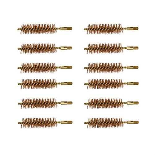 La spazzola DOUBLE-TUFF™ in bronzo è ideale per rimuovere depositi di carbonio e sporcizia da canne di pistole, fucili e carabine senza graffiare.