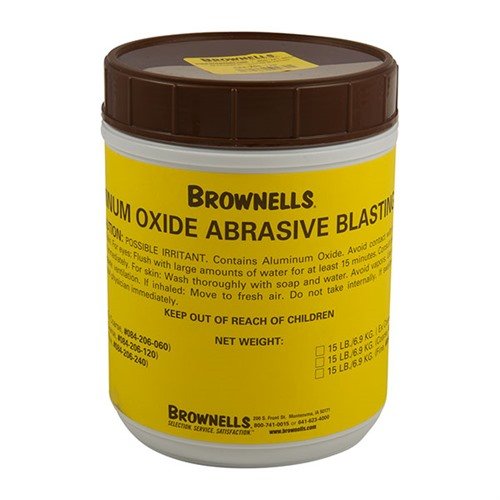 L'ALUMINUM OXIDE ABRASIVE BLASTING GRIT 120 GRIT offre finiture opache 'French Gray', consentendo di colorare e textureare superfici metalliche senza perdere dettagli.