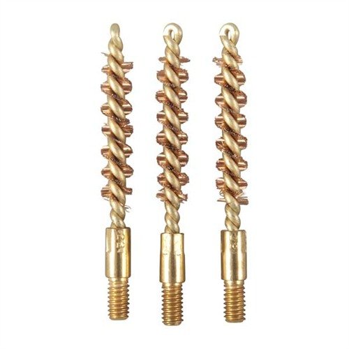 Le spazzole Special Line in ottone per pistole .22 offrono una pulizia profonda senza graffiare la canna, grazie al loro design in ottone monopezzo e setole in bronzo.