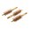 BROWNELLS 44/45 CAL "SPECIAL LINE"DOUBLE-TUFF BRASS PISTOL BRUSH 3PK
