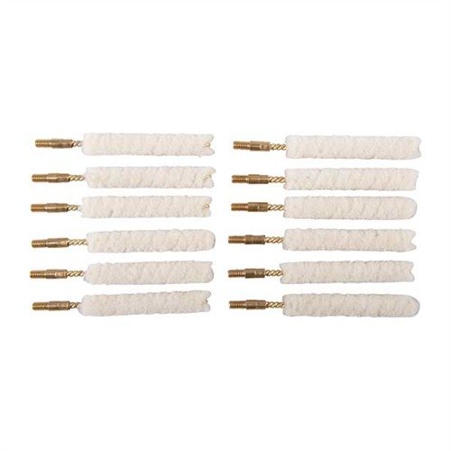 I Wool Bore Mops in lana vergine sono ideali per la pulizia delle armi, garantendo un'ottima distribuzione del detergente senza graffiare il calibro.