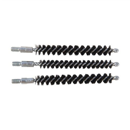 Le spazzole per canne in nylon Brownells offrono resistenza ai solventi, durabilità e pulizia efficace senza graffiare, disponibili in confezioni da 3.
