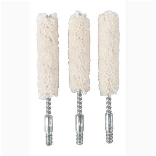 I COTTON BORE MOPS in cotone assorbono solventi e oli, offrendo un'azione pulente naturale per rimuovere il residuo di polvere, ideali per Moly Bore Paste e J-B® Compound.