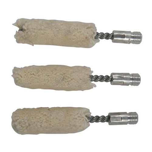 Le mops in cotone Brownells assorbono solventi e oli, rimuovendo efficacemente i residui di polvere grazie all'azione naturale di pulizia del cotone.