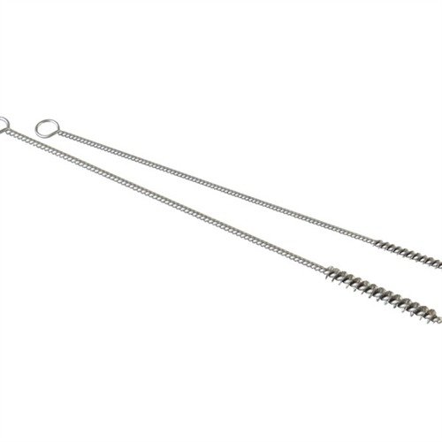 Le spazzole per porti di fucile Brownells sono realizzate in acciaio inossidabile, ideali per rimuovere residui di cartucce e fuliggine dai porti.