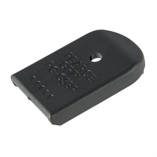 Migliora la tua presa sulla Glock Gen 5 con l'Enhanced Baseplate di Pearce Grip, che riempie il taglio frontale senza alterare la capacità del caricatore.
