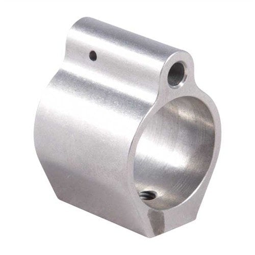 Il gas block AR-15 MK12 offre un profilo snello e basso, massima libertà per ottiche e handguard free-float, realizzato in acciaio inox 416 con finitura resistente.