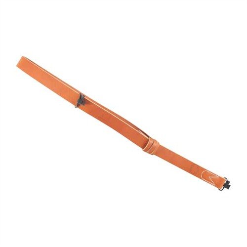 La MONTANA SLING in pelle marrone offre un design a loop singolo che non si stringe mai, si regola facilmente e garantisce comfort e precisione durante la caccia.