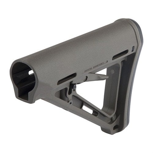 L'AR-15 MOE Stock Collapsible Mil-Spec di MAGPUL offre un design robusto e leggero, comfort migliorato e regolazioni rapide della lunghezza, ideale per ogni operatore.