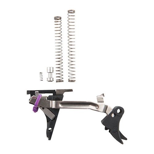 I kit FULCRUM DROP-IN per Gen4 Glock® offrono un'installazione semplice, un'ottima sensibilità e regolazioni per pre-travel e over-travel per un controllo massimo.