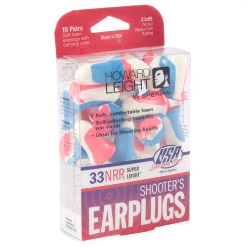 Gli SUPER LEIGHT® SHOOTER'S EARPLUGS offrono una riduzione del rumore NRR 33, comfort eccezionale e una vestibilità personalizzata, disponibili in un pratico pacco da 20.