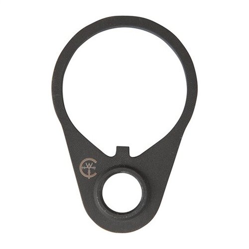 L'AR-15/M16 QD End Plate è realizzato in acciaio 1018, offre rotazione limitata per un uso ambidestro senza grovigli e una finitura melonite nera resistente.