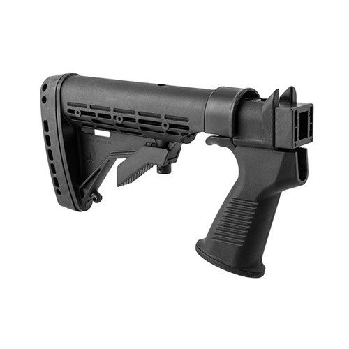 Il KickLite Tactical Buttstock per Saiga offre una tecnologia brevettata di riduzione del rinculo, con movimento posteriore di 3/4