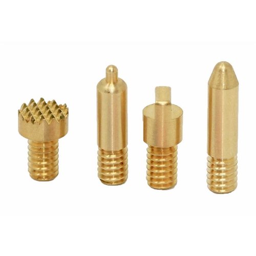 Set di 4 punte per stippling, realizzate negli USA, con diverse texture e design: Waffle, Rettangolo, Piccola e Grande Rotonda per personalizzazioni uniche.