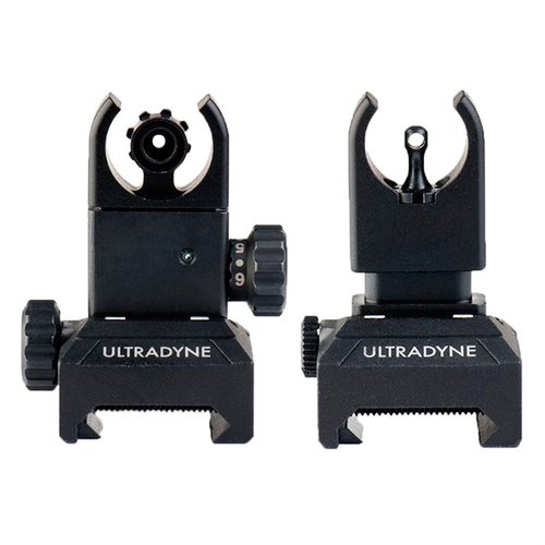 Il set C4 Folding Front e Rear Sight Combo offre un'immagine di mira concentricamente allineata grazie alla tecnologia Dynalign, facile da regolare e compatibile con rail MIL-STD 1913.