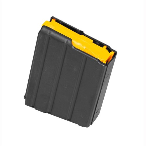 .350 Legend Magazine CMMG per AR-15, realizzata in acciaio inossidabile con finitura nera, offre un'alimentazione affidabile con capacità di 10 colpi.