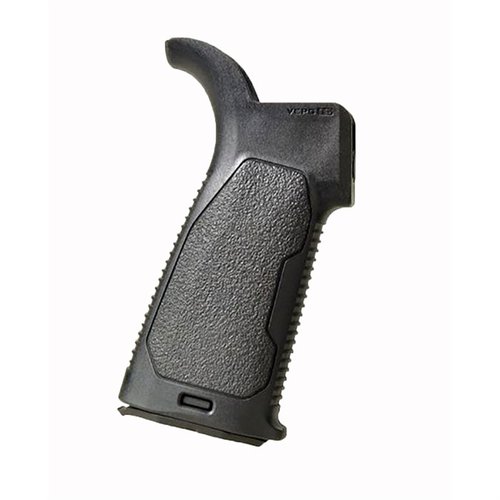 Il grip Strike Industries Enhanced offre tre angolazioni diverse, texture migliorata, comfort prolungato e spazio di stoccaggio sicuro, compatibile con AR-15 e AR-10.