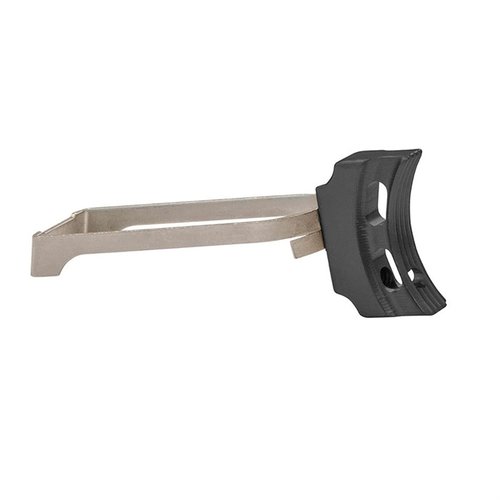 Il grilletto 1911 Ultra Match Grade offre un pad in alluminio aeronautico e un bow in acciaio inox regolabile, garantendo precisione e qualità superiore.