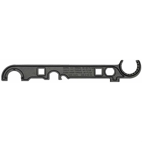 La chiave AR Professional Armorer's Wrench di Midwest Industries offre compatibilità con vari barrel nuts, un design robusto e funzionalità multifunzione per il tuo AR.