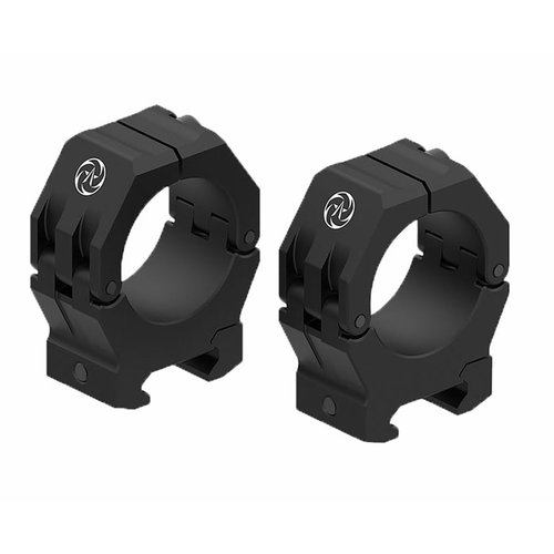 Gli M-BRACE Scope Rings offrono un eccellente ritorno alla zero, sono realizzati in alluminio 7075 ad alta resistenza e compatibili con le rotaie Picatinny.