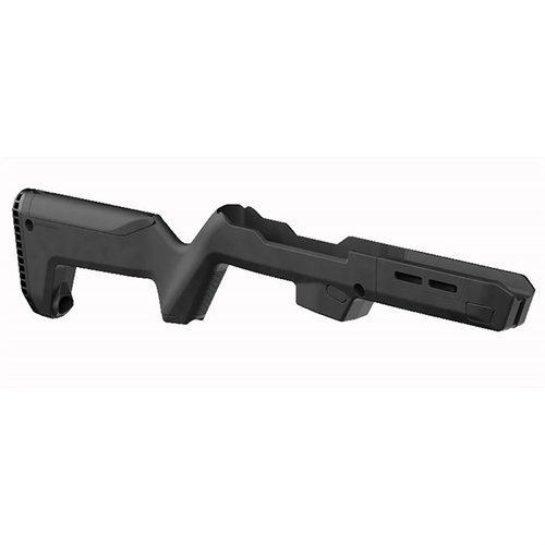 Il Magpul PC Carbine® Backpacker Stock offre portabilità, compatibilità con accessori M-LOK, e scomparti per caricatori, ideale per il tuo Ruger PC Carbine.