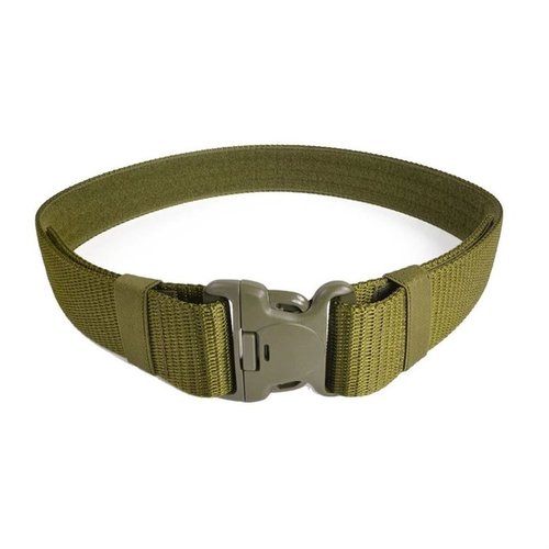 La cintura militare Blackhawk Enhanced è realizzata in nylon resistente, con chiusura a rilascio laterale e sistema di regolazione hook-and-loop per carichi pesanti.