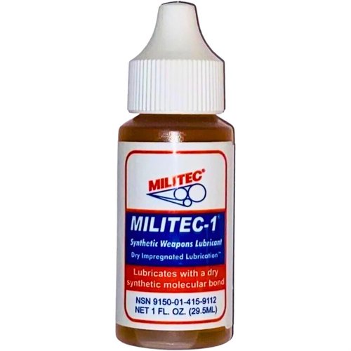 L'olio MILITEC-1 offre protezione auto-lubrificante per le parti metalliche, prevenendo inceppamenti, corrosione e guasti in condizioni estreme.