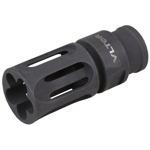 Il VC-1 Flash Suppressor VLTOR riduce il flash di bocca e il salto della canna, migliorando il controllo e la precisione, realizzato in acciaio 4140.