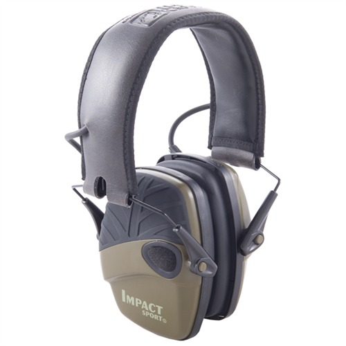 HOWARD LEIGHT IMPACT SPORT ELECTRONIC EARMUFFS O.D. GREEN - Brownells Italia