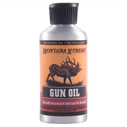 MONTANA X-TREME™ GUN OIL offre una lubrificazione leggera, previene la ruggine, riduce l'attrito e protegge le armi in qualsiasi condizione climatica.