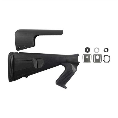 L'URBINO TACTICAL BUTTSTOCK offre un'impugnatura sicura, comfort con body armor, riduzione del rinculo e un rialzo per una migliore visione ottica.