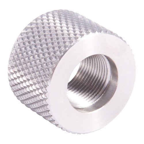 Proteggi i filetti della tua arma con il .920 BULL THREAD PROTECTOR 1/2-28 in acciaio inossidabile, facile da installare e rimuovere, disponibile in diverse misure.
