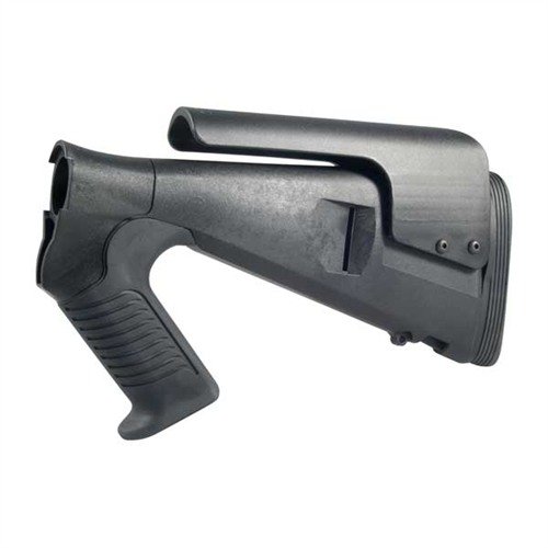 L'URBINO TACTICAL BUTTSTOCK offre comfort e manovrabilità, con un'impugnatura ergonomica, riduzione del rinculo e un rialzo per la guancia regolabile in 5 posizioni.